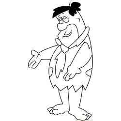 Fred Flintstone para Colorear 8