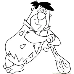 Fred Flintstone para Colorear 9