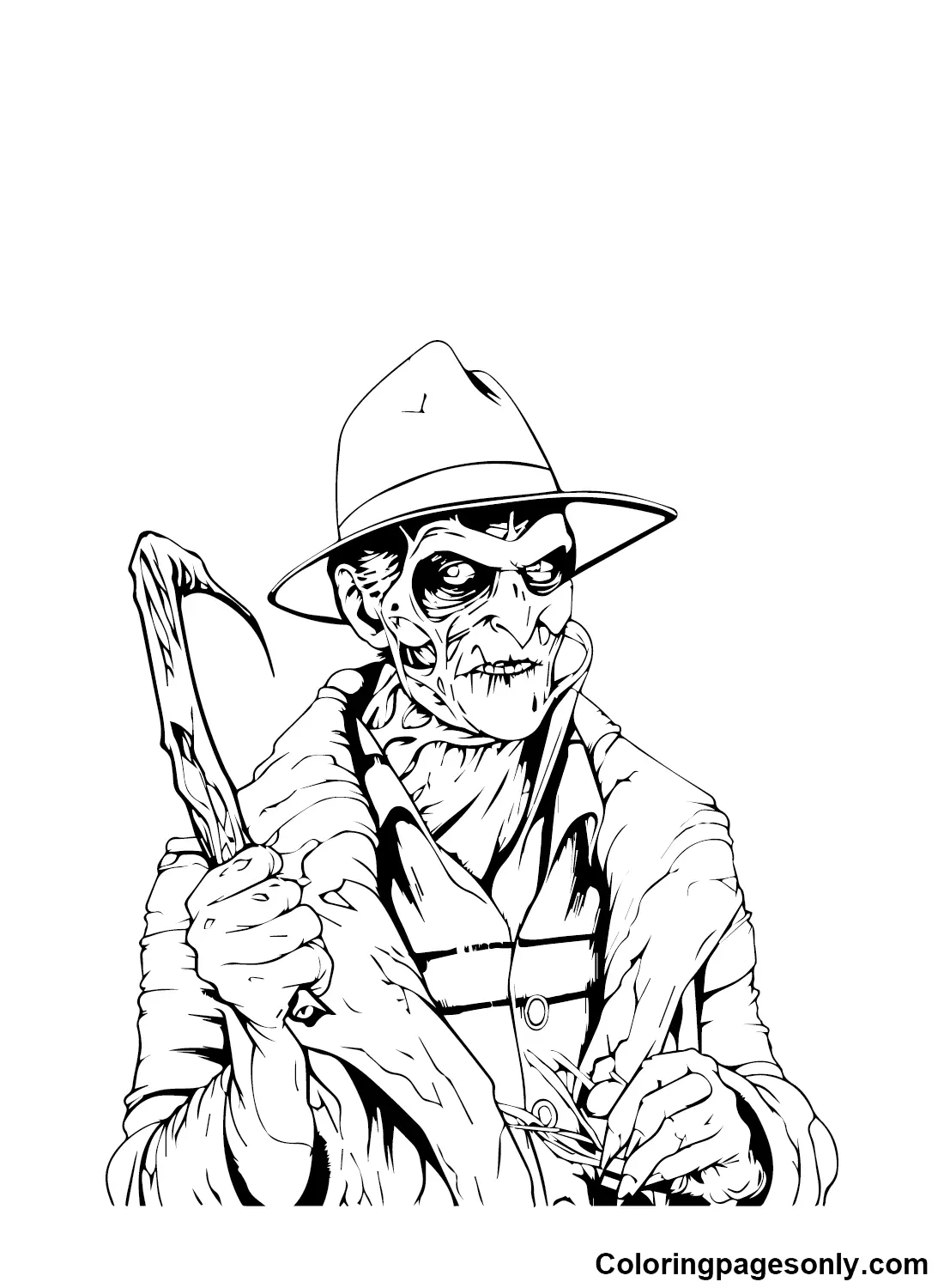 Freddy Krueger Coloring Pages 9