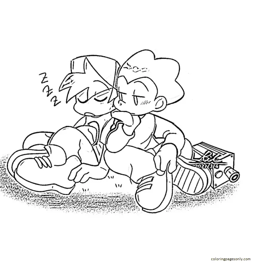 Freitag Nacht Funkin Ausmalbilder 91