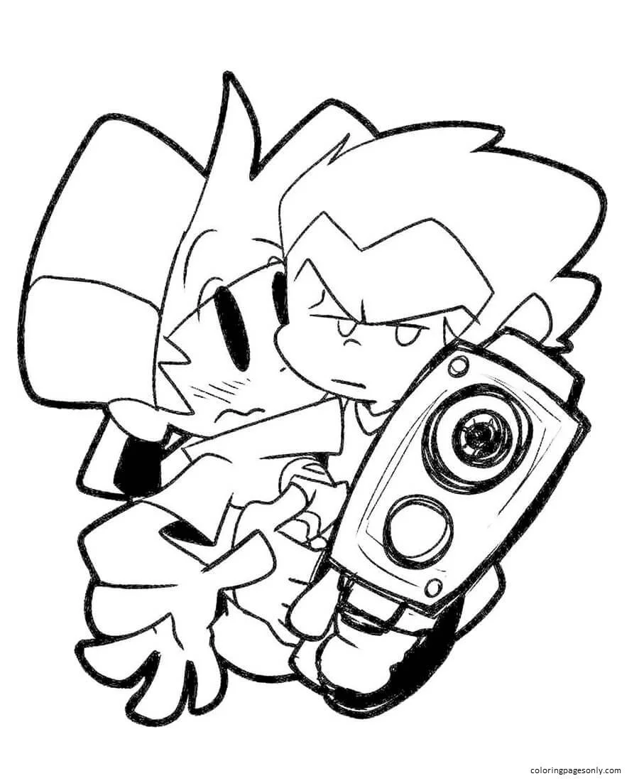 Freitag Nacht Funkin Ausmalbilder 97