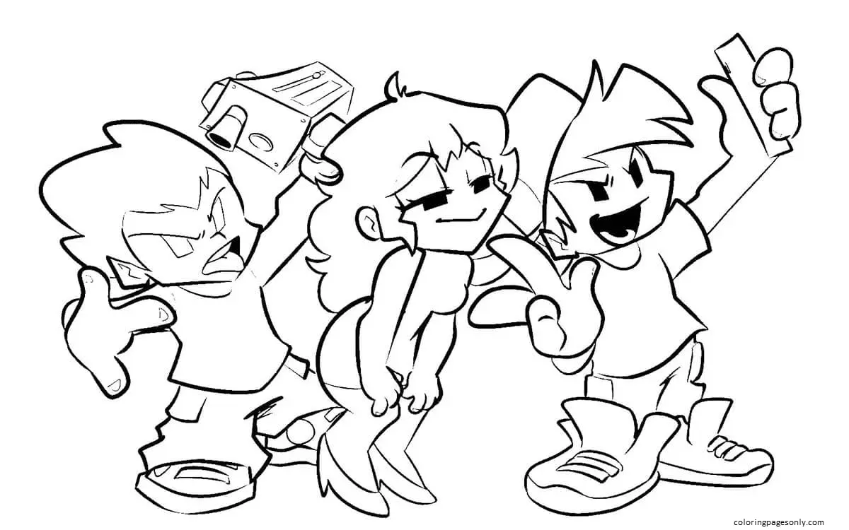 Freitag Nacht Funkin Ausmalbilder 98