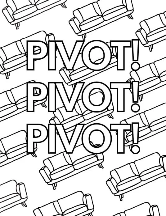 Friends TV Show Coloring Pages 7