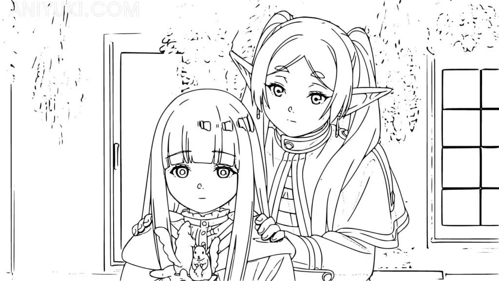 Frieren Beyond Journey s End Coloring Pages 13