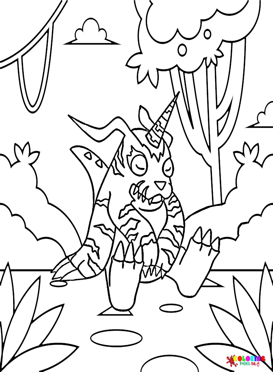 Gabumon Coloring Pages 1