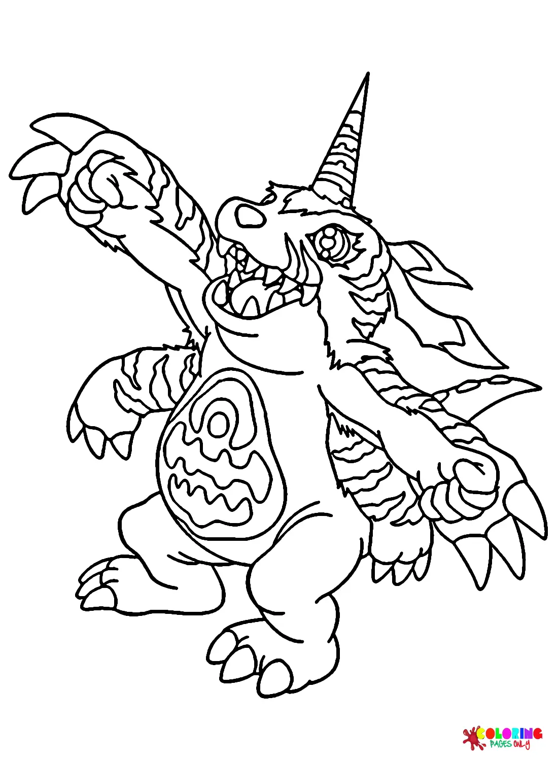 Gabumon Coloring Pages 12