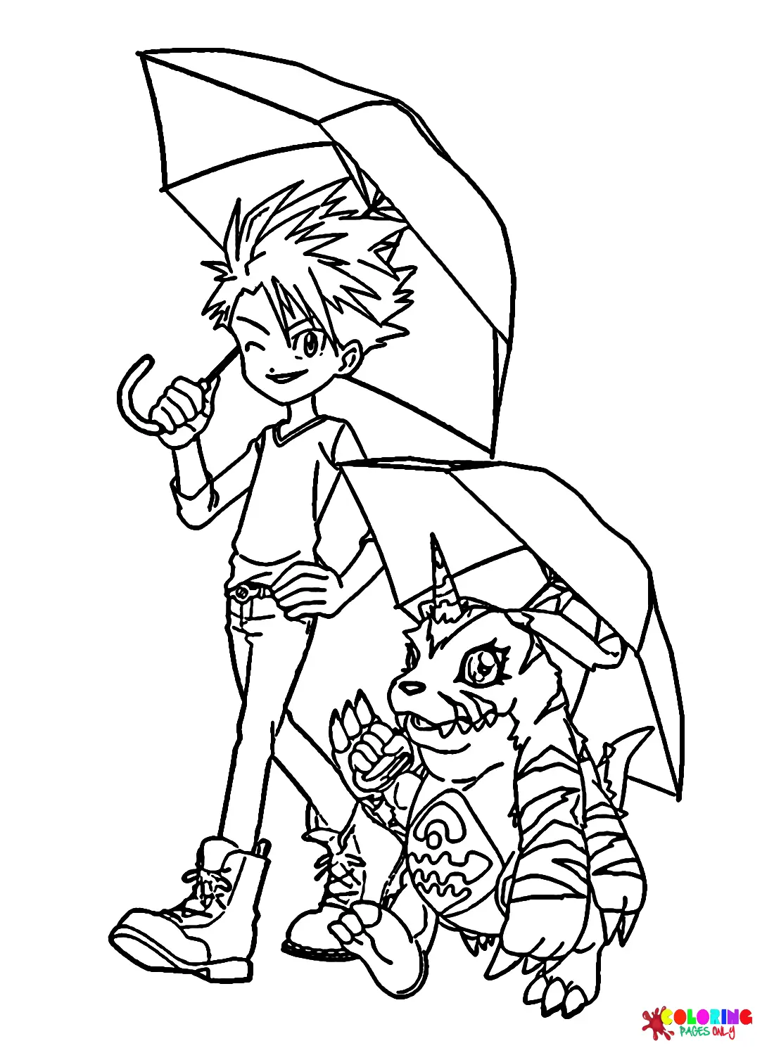 Gabumon Coloring Pages 15