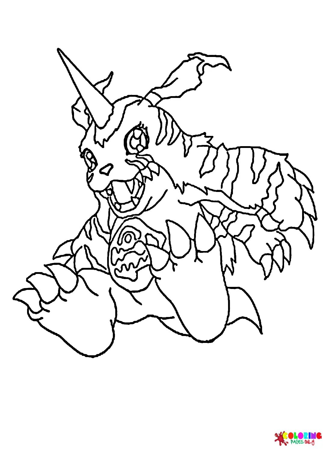 Gabumon Coloring Pages 16