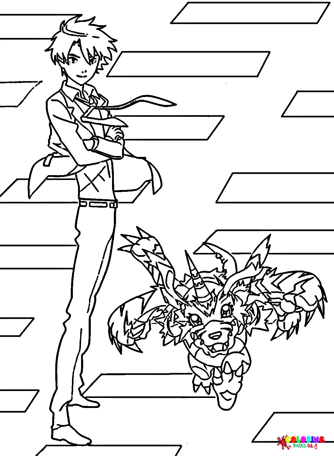 Gabumon Coloring Pages 17