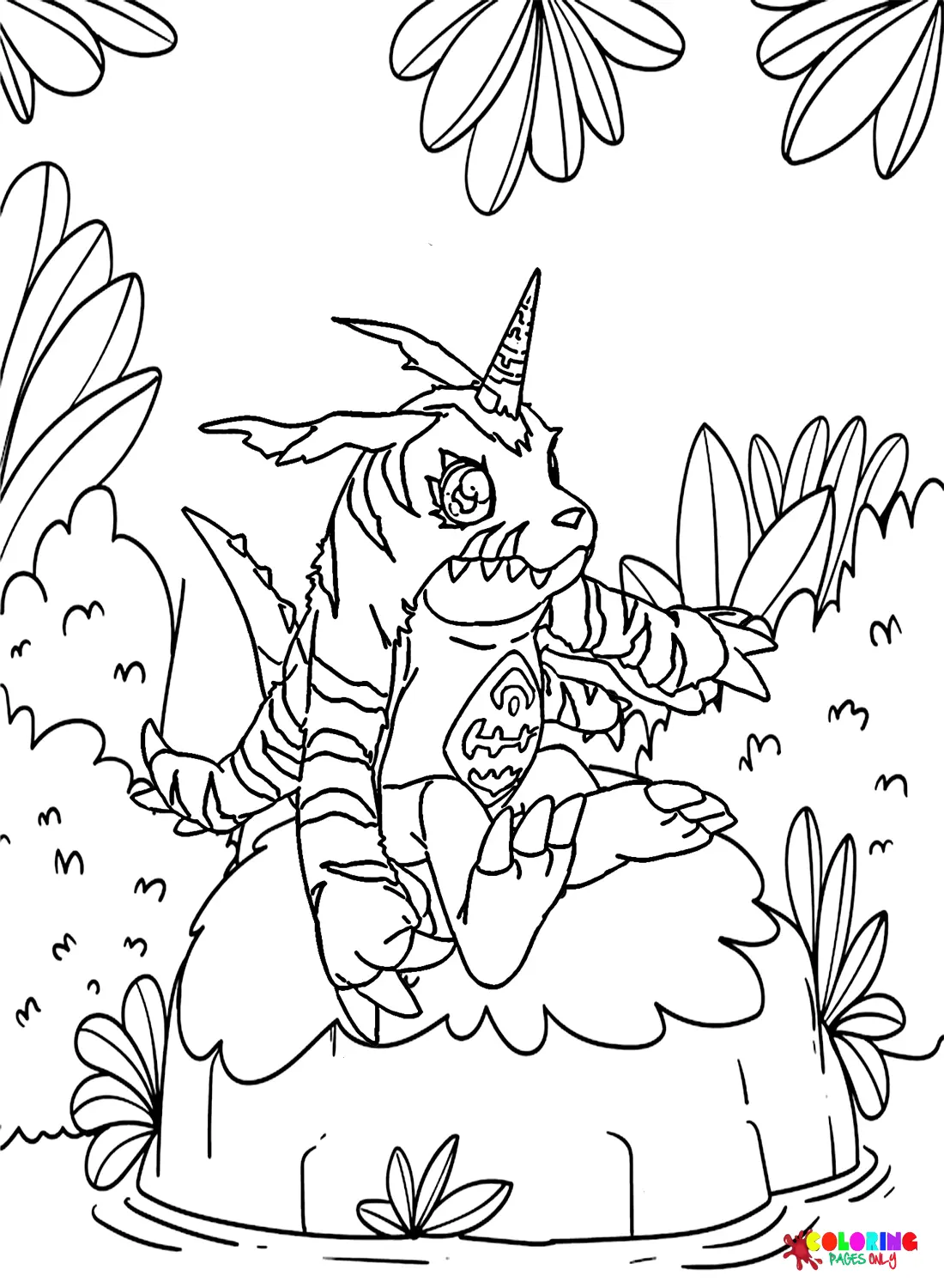 Gabumon Coloring Pages 7