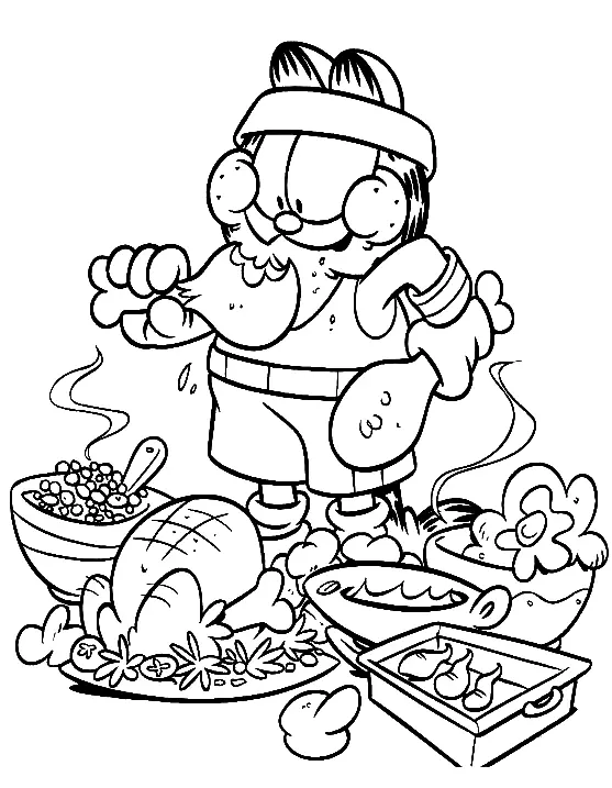 Garfield Coloring Pages 49