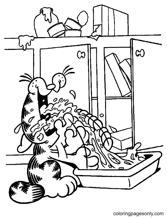 Garfield Coloring Pages 51