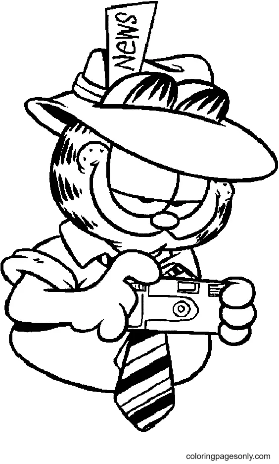Garfield Coloring Pages 67