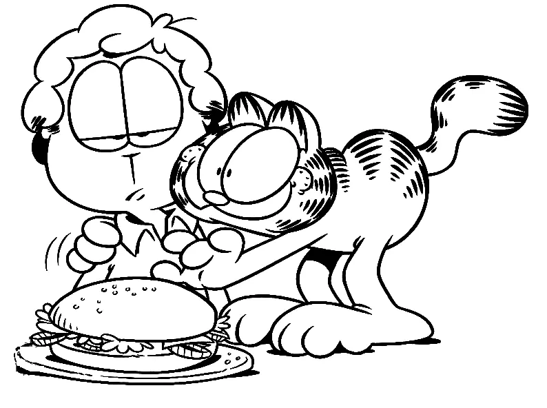 Garfield Coloring Pages 72