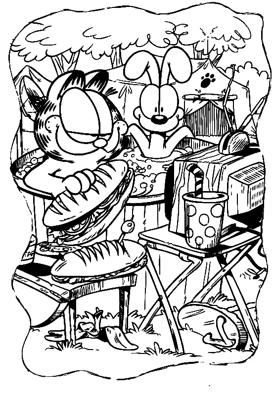 Garfield Coloring Pages 73
