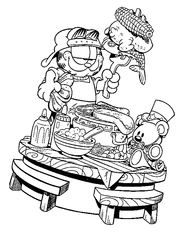 Garfield Coloring Pages 74