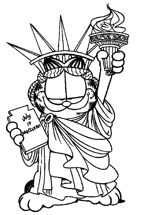 Garfield Coloring Pages 77