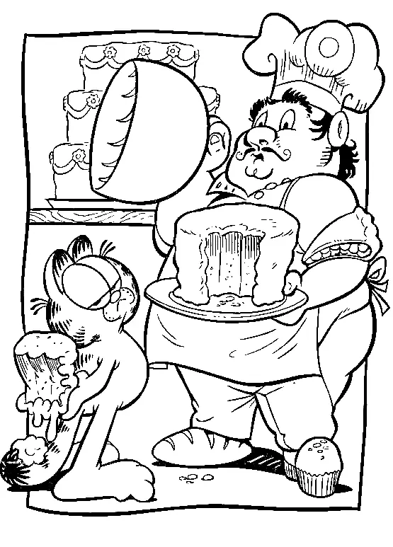 Garfield Coloring Pages 78