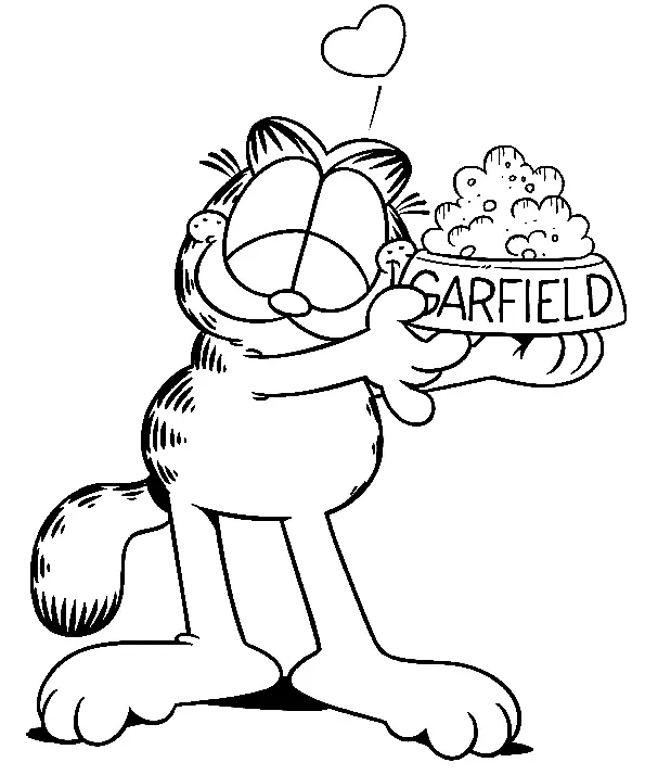 Garfield Coloring Pages 79