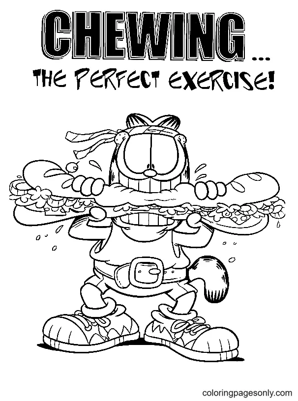 Garfield Coloring Pages 94