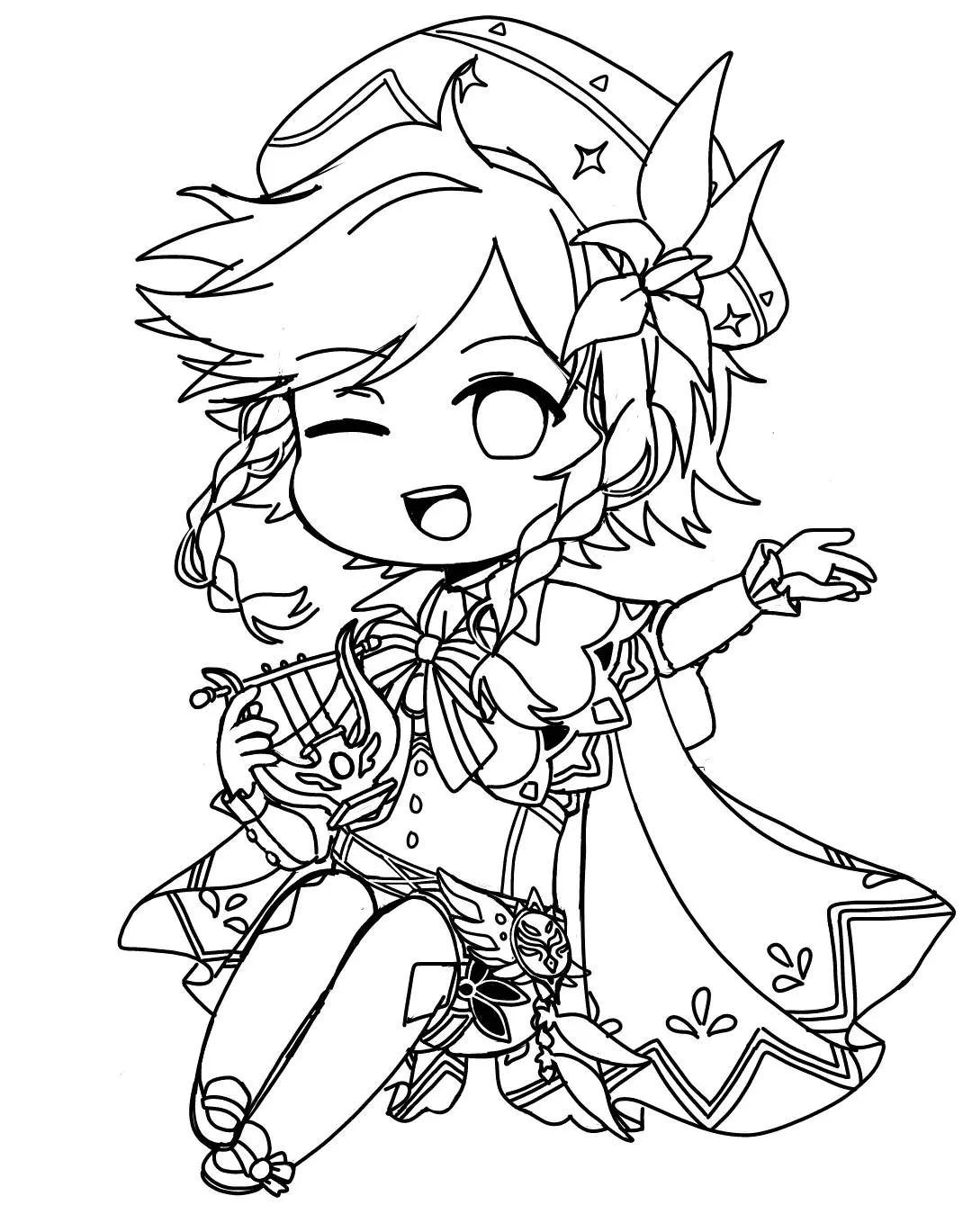 Genshin Impact Coloring Pages 12