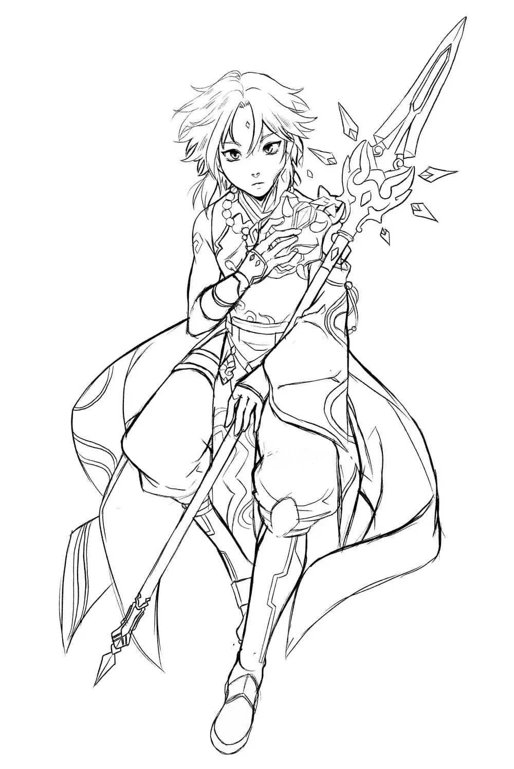 Genshin Impact Coloring Pages 39