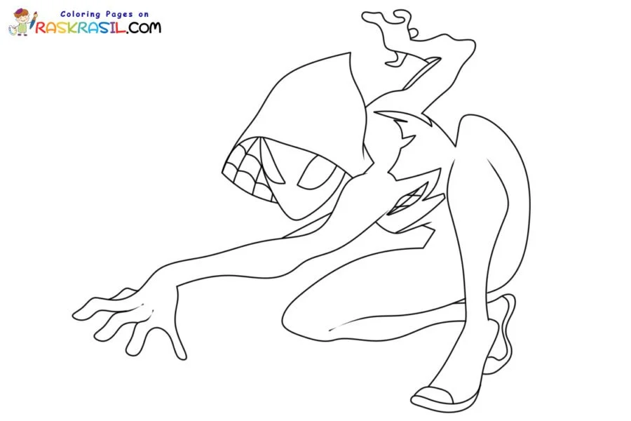 Aranas Fantasmas Para Colorear