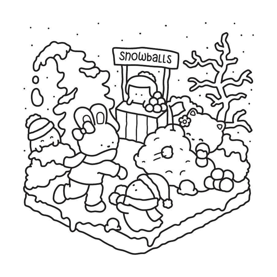 Gespenstisch susse Weihnachts Ausmalbilder 12