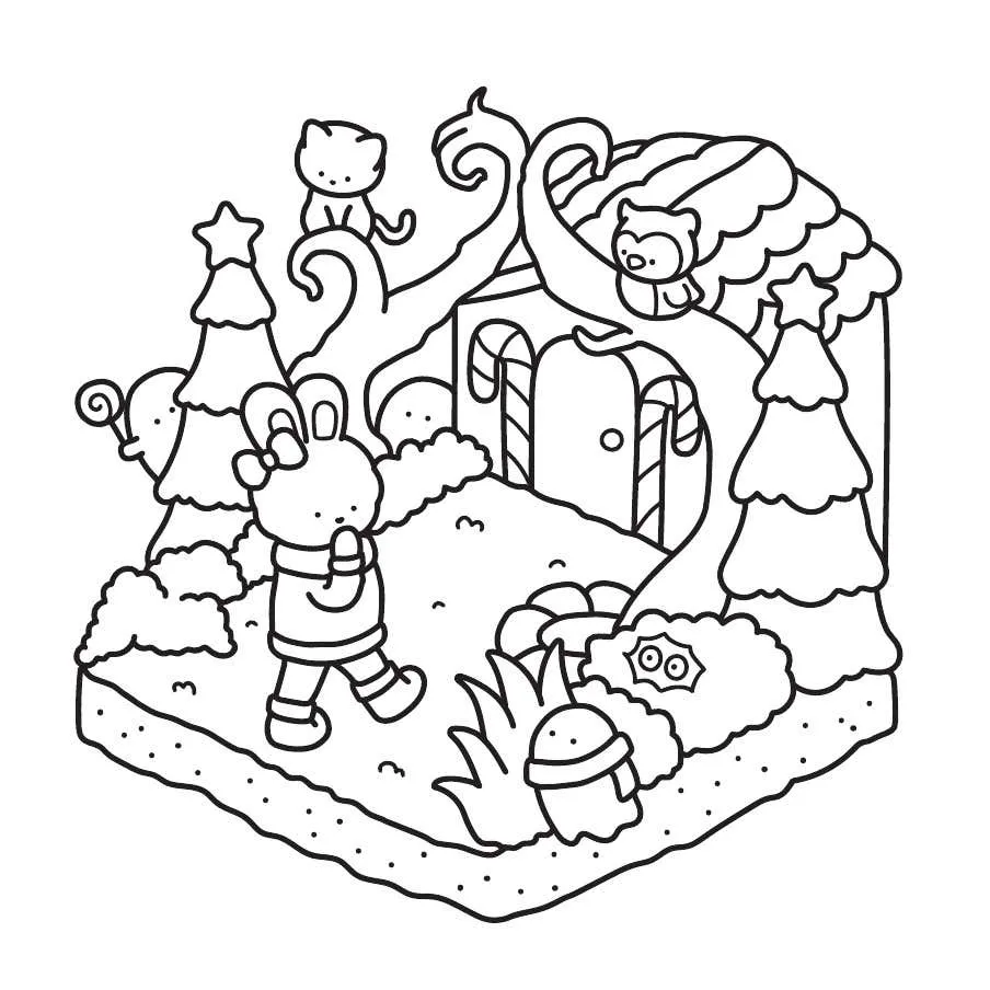 Gespenstisch susse Weihnachts Ausmalbilder 24