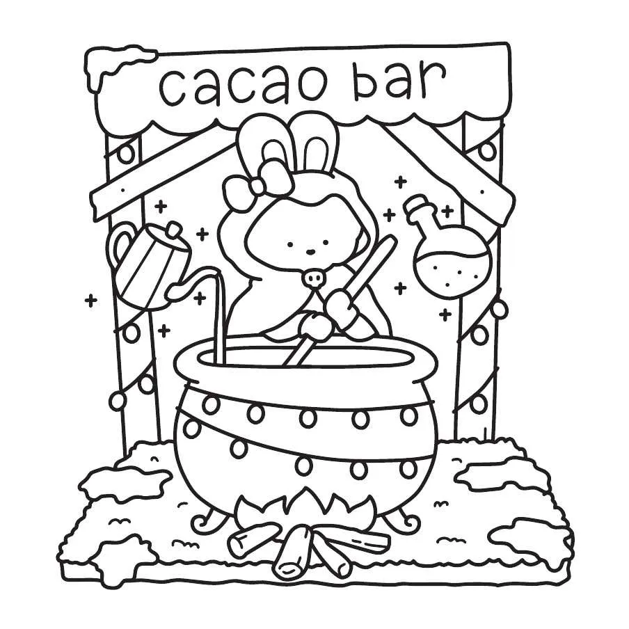 Gespenstisch susse Weihnachts Ausmalbilder 3