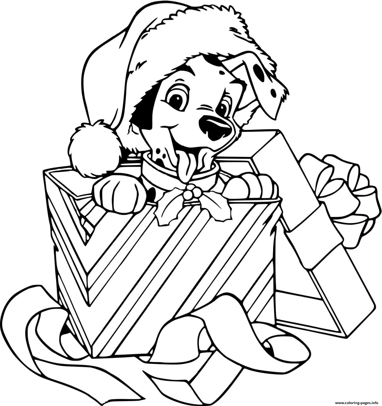 Gift Box Coloring Pages