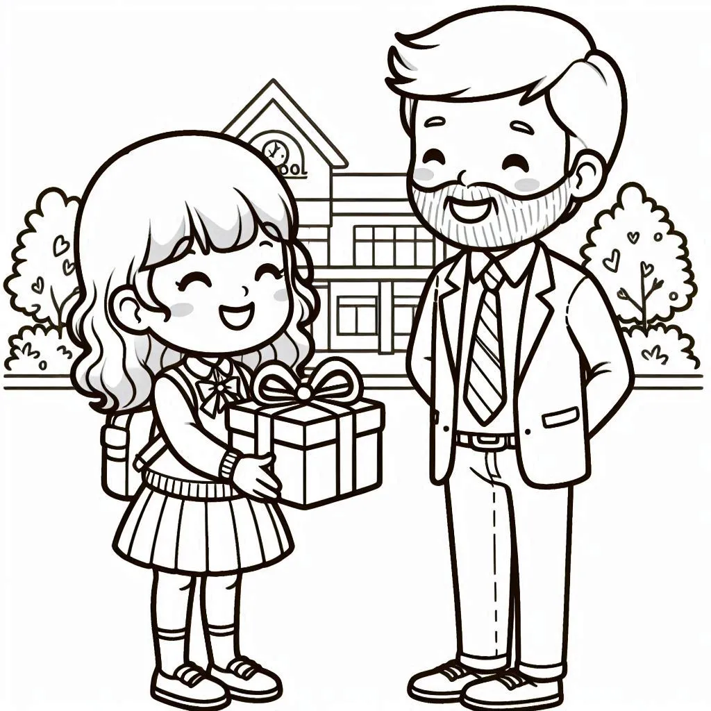 Gift coloring pages 25