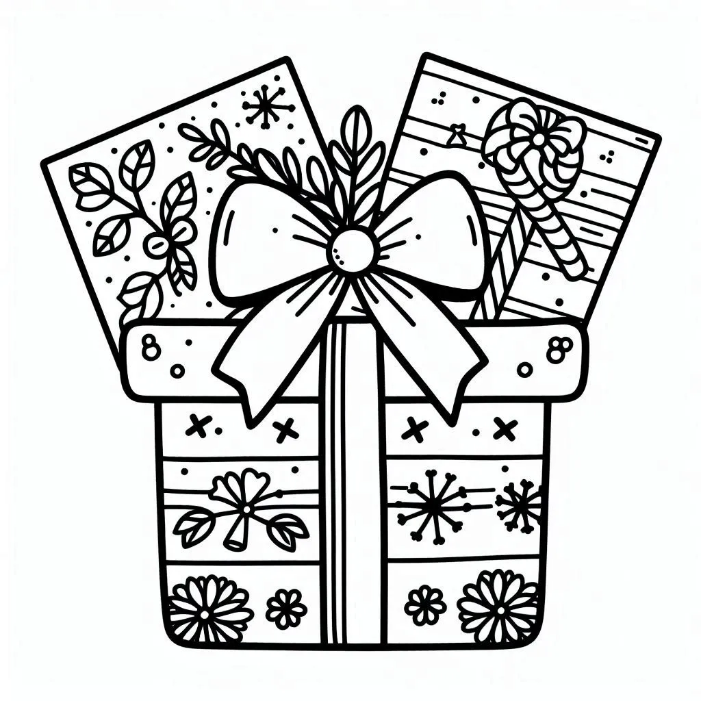 Gift coloring pages 33