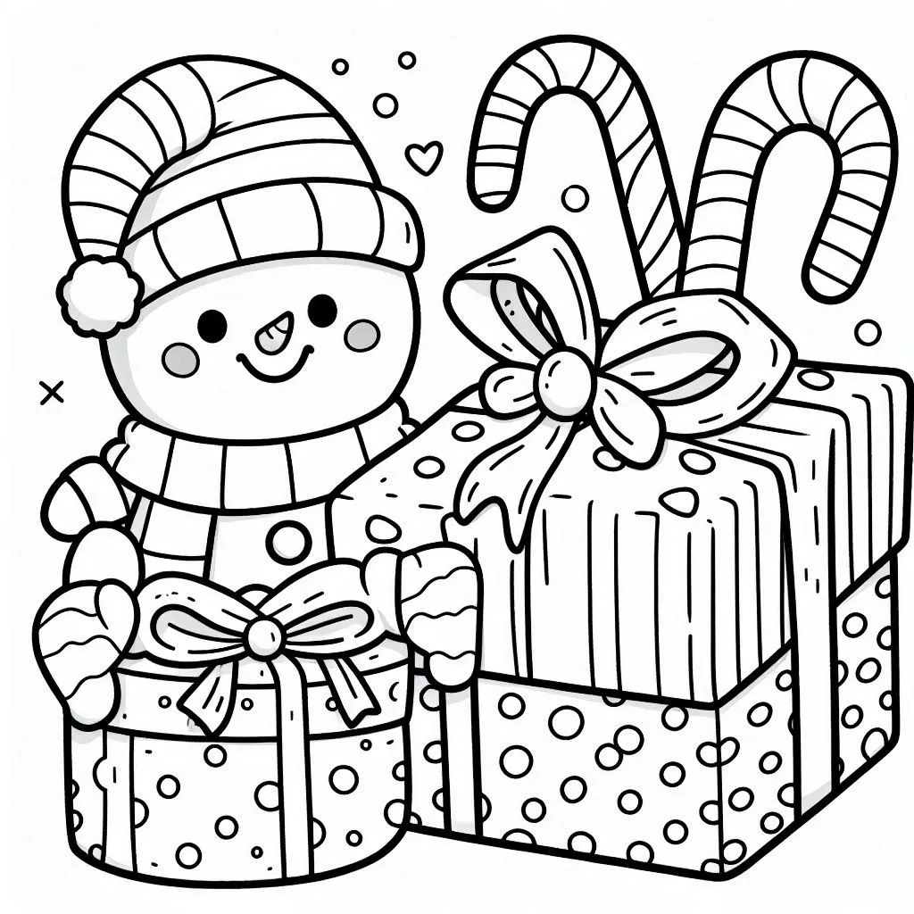 Gift coloring pages 37