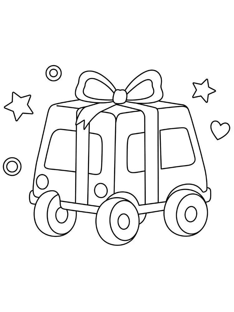 Gift coloring pages 5