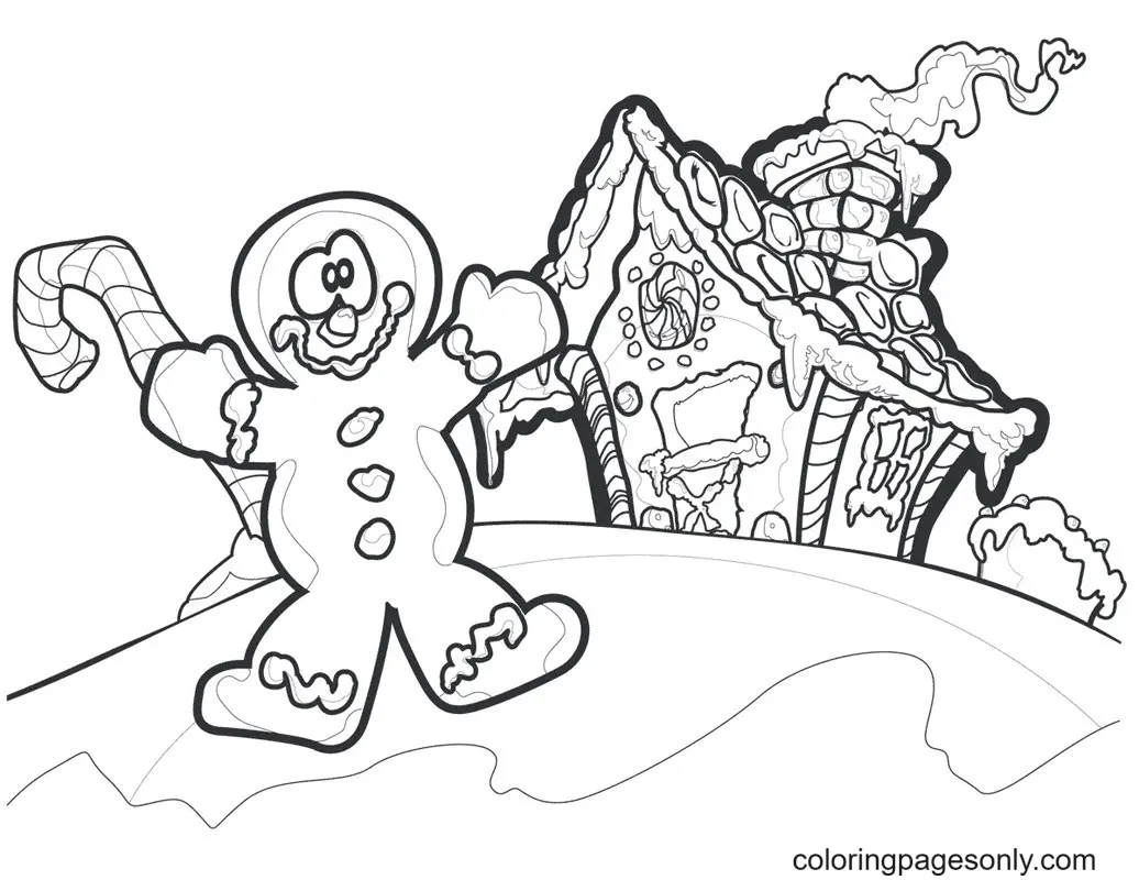 Gingerbread Man Coloring Pages 28