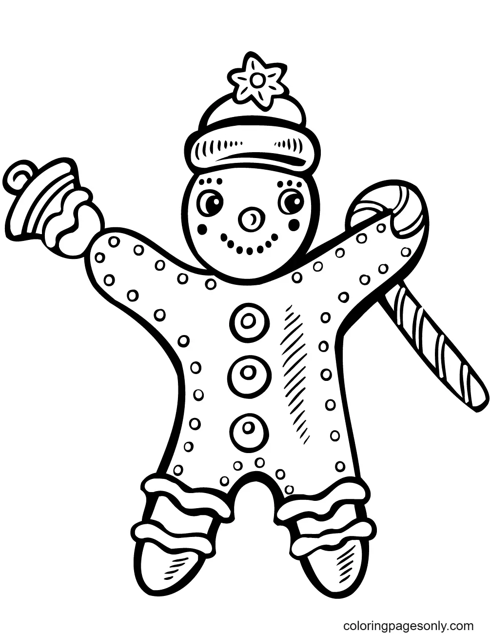 Gingerbread Man Coloring Pages 33