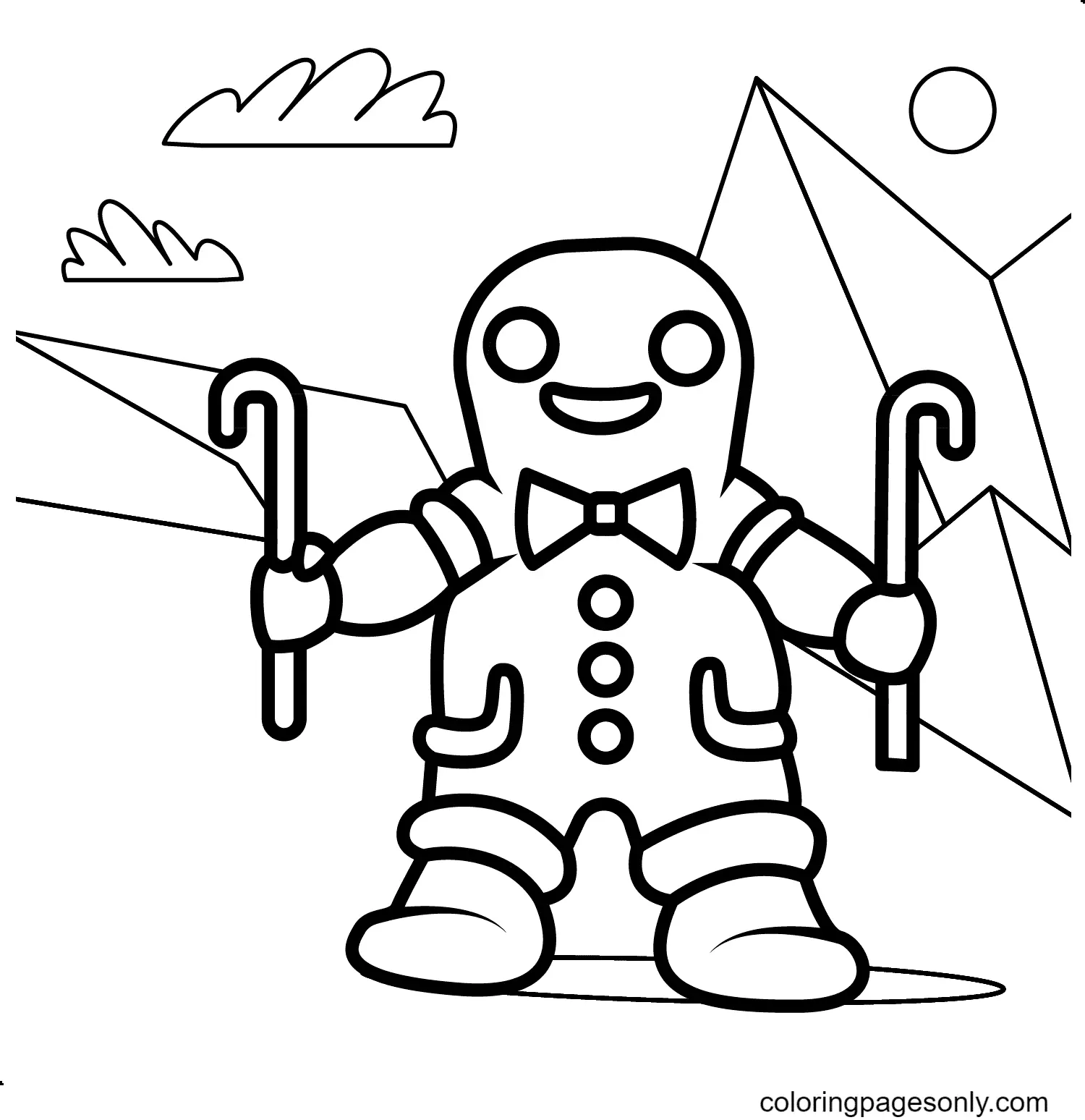 Gingerbread Man Coloring Pages 48