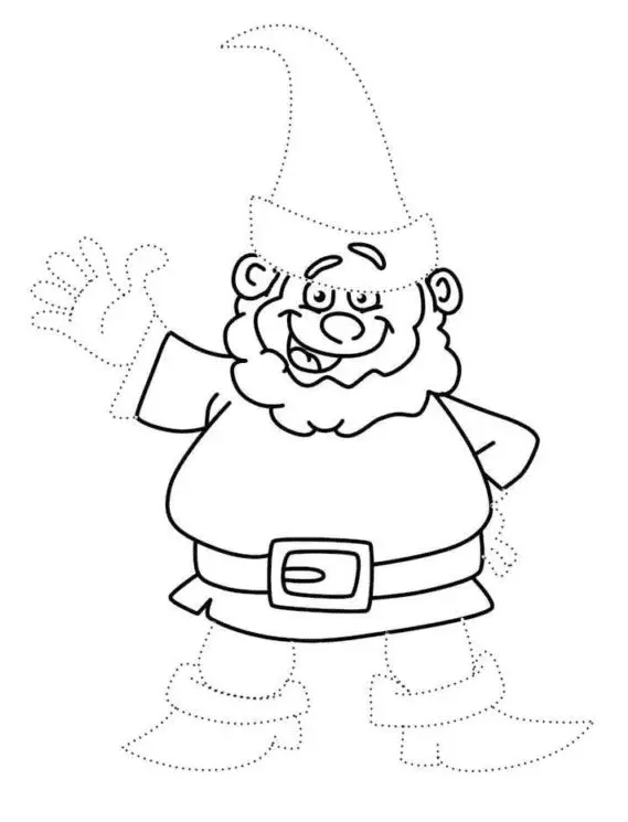 Gnome Coloring Pages