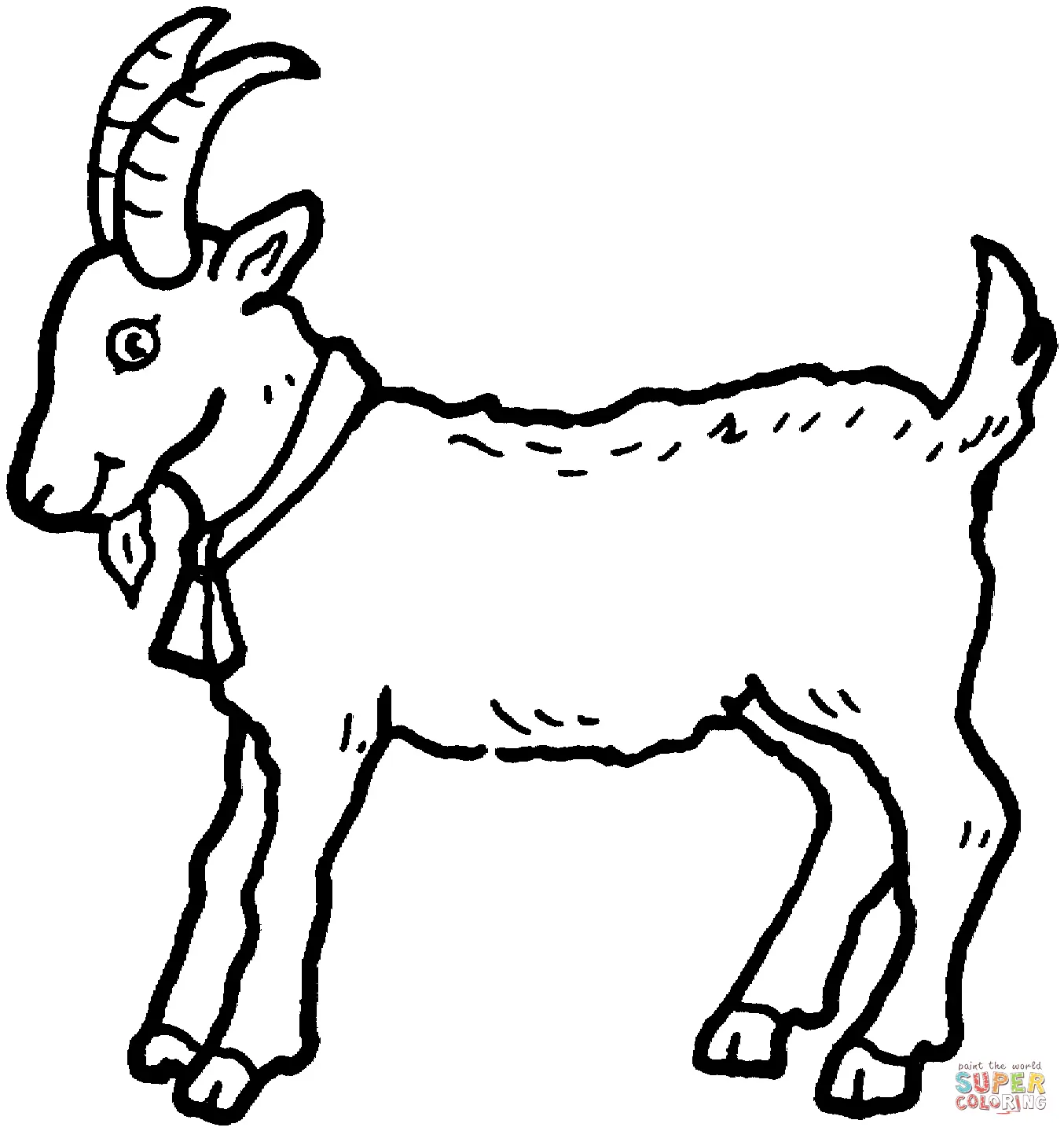 Goat Coloring Pages to Print - Free Printable Coloring Pages