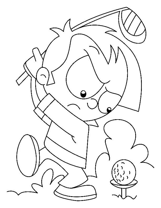 Golf Coloring Pages 41