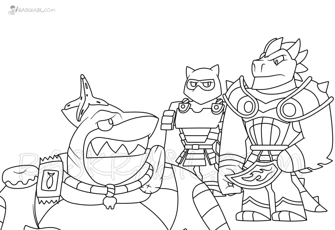 Goo Jit Zu Para Colorear 17