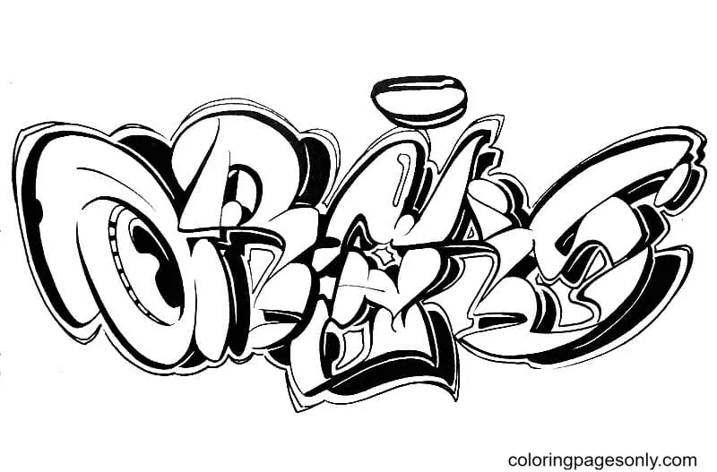 Graffiti Coloring Pages 50