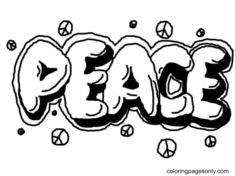 Graffiti Coloring Pages 51