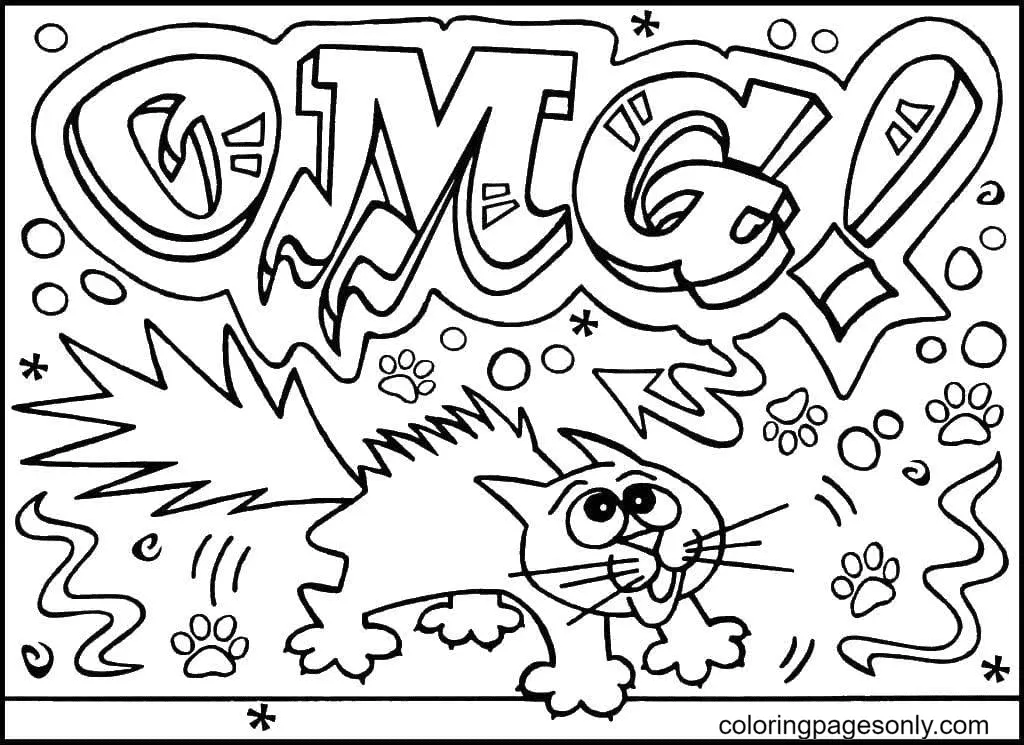 Graffiti Coloring Pages 56