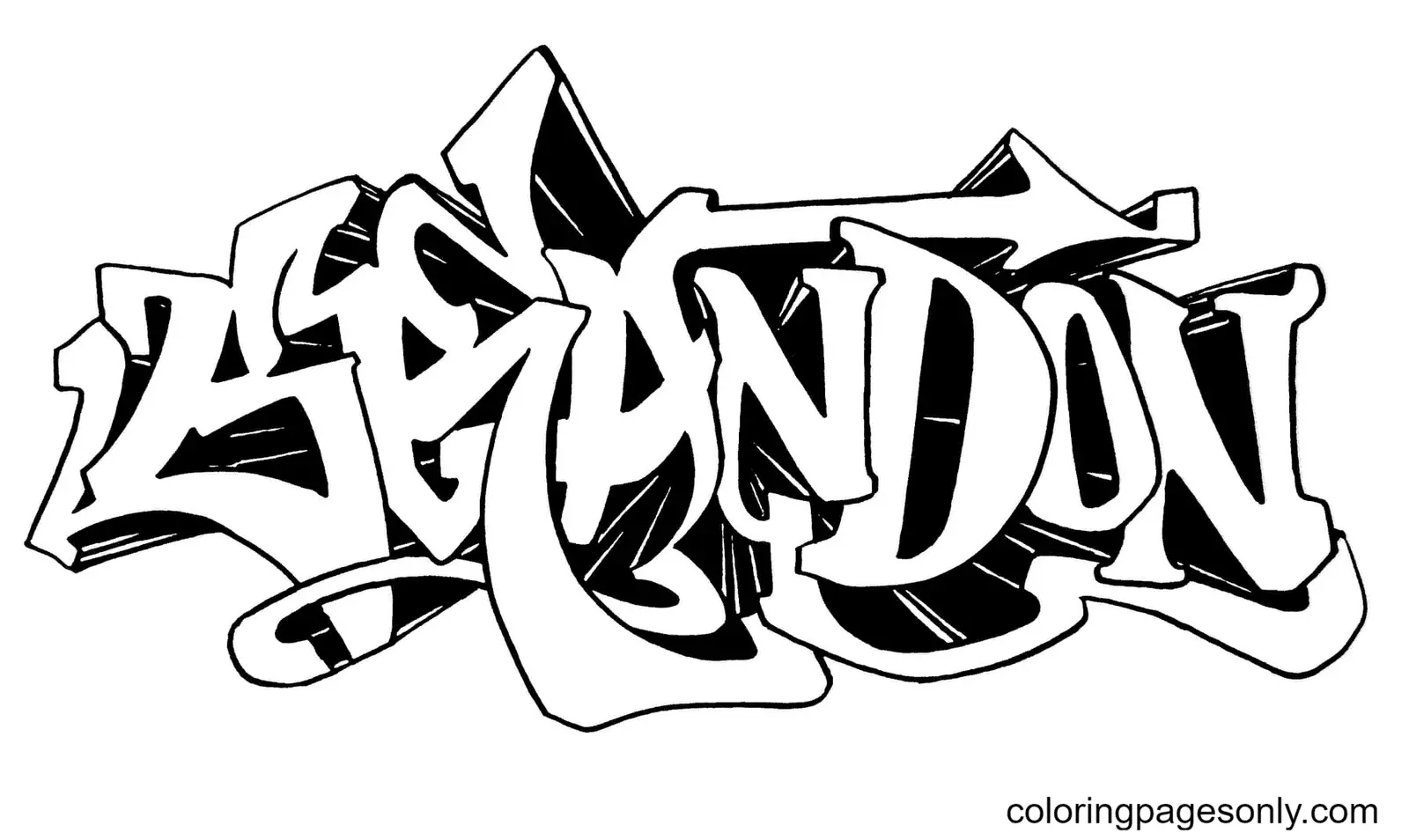 Graffiti Coloring Pages 58