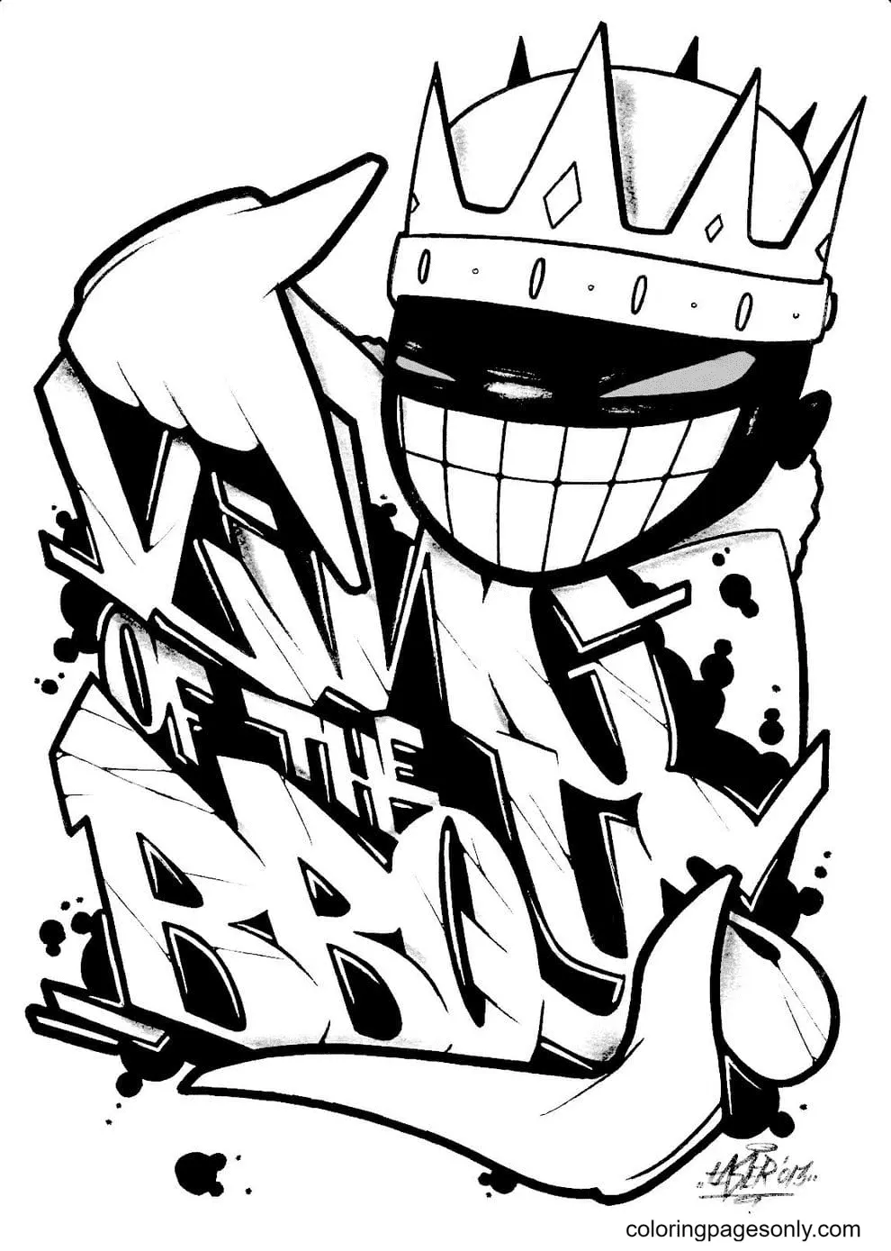 Graffiti Coloring Pages 59