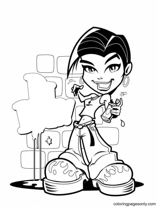 Graffiti Coloring Pages 69