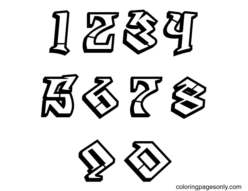 Graffiti Coloring Pages 76