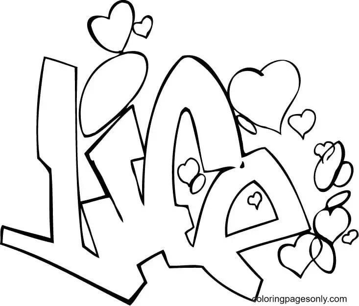 Graffiti Coloring Pages 79